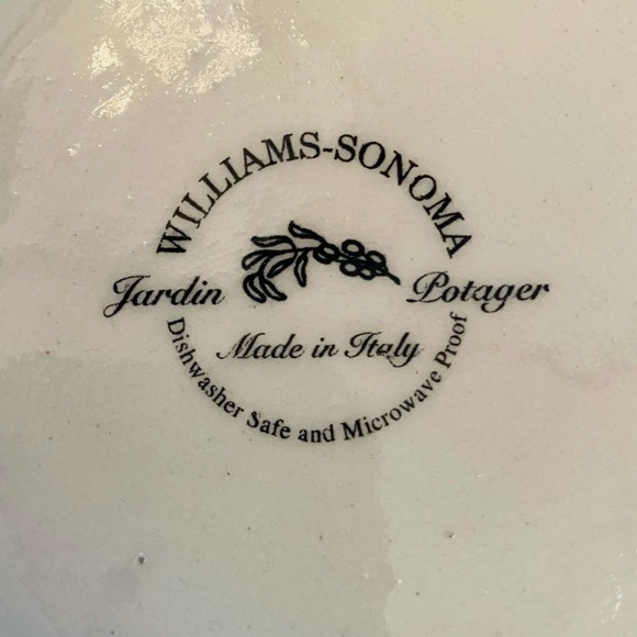 Williams Sonoma Jardin Potager 14" Large Made in Italy Serving Bowl - Picture 2 of 5